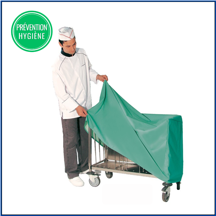 Housse de protection pour chariot 200 assiettes