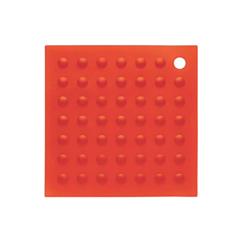 Manique carrée silicone rouge
