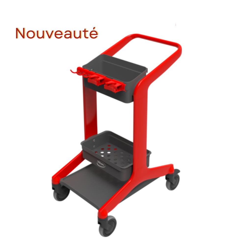 Chariot Station de Nettoyage mobile HYGO - Rouge