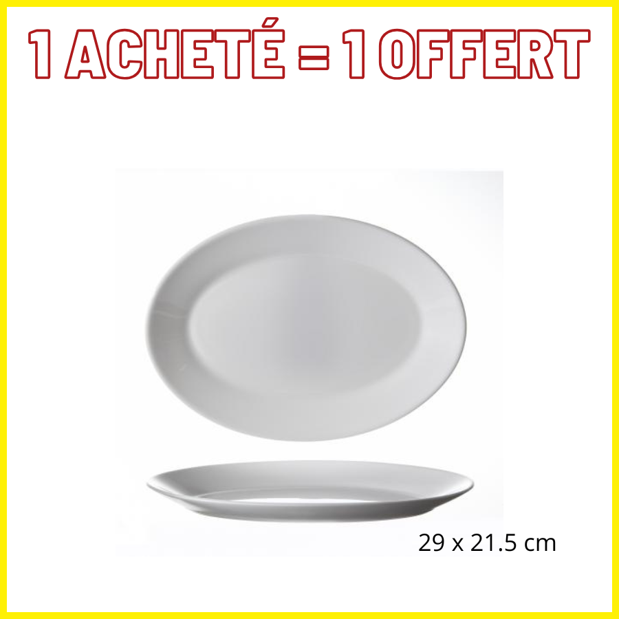 Assiette ovale Restaurant 290 mm x 214 mm